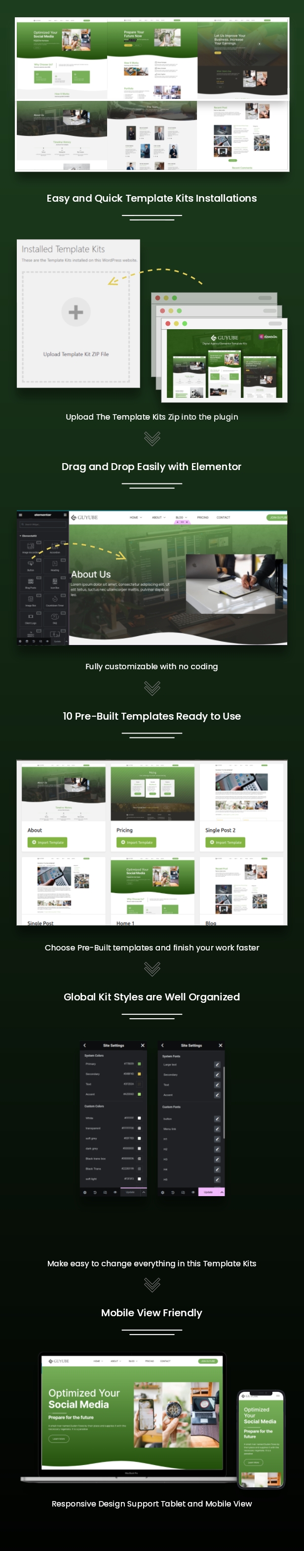 Guyube - Digital Agency Elementor Template Kit