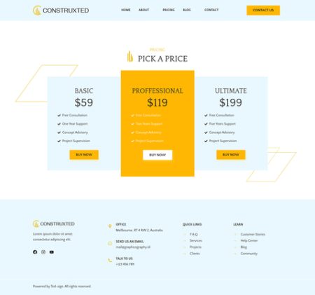 05_Pricing_Construxted Landing Page